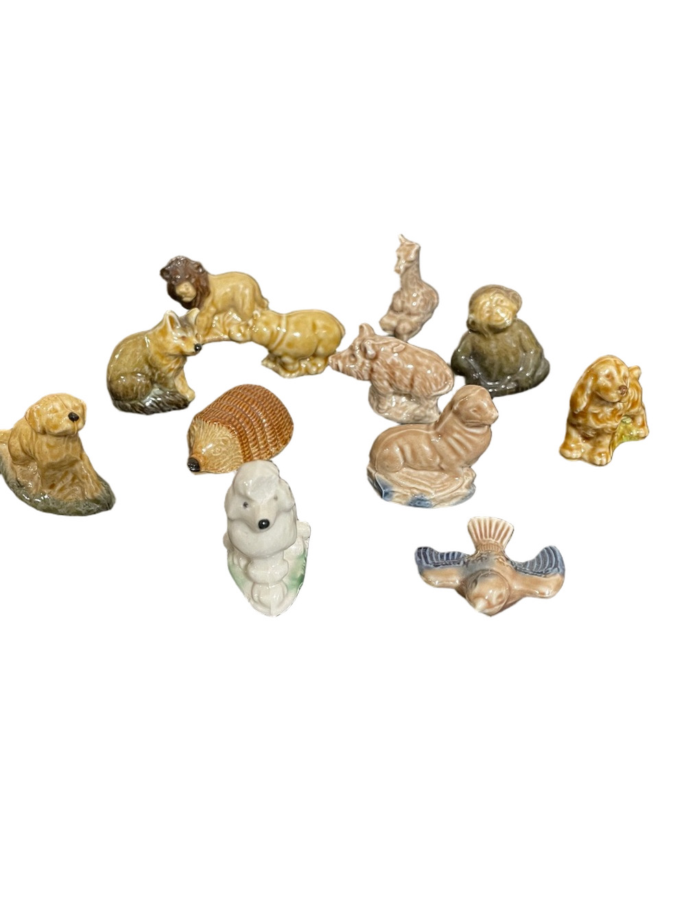 12 Vintage Wade Collectible Ceramic Animal Figurines